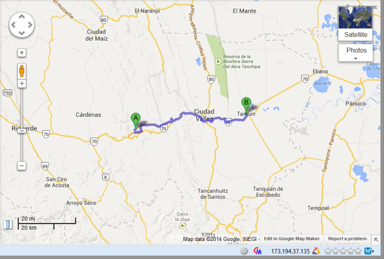 Day 4 - Tamasopa into Cuidad Valles  to Tamuin.  Short drive on a rainy day to a gloomy hotel.