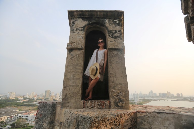 There's a fort that overlooks the city.