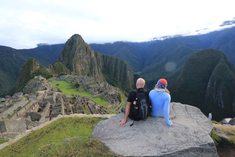 So yes, it looks just like this.  Machu Picchu in the early morning