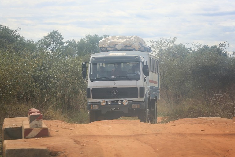 Bringing people and supplies for 100 miles.