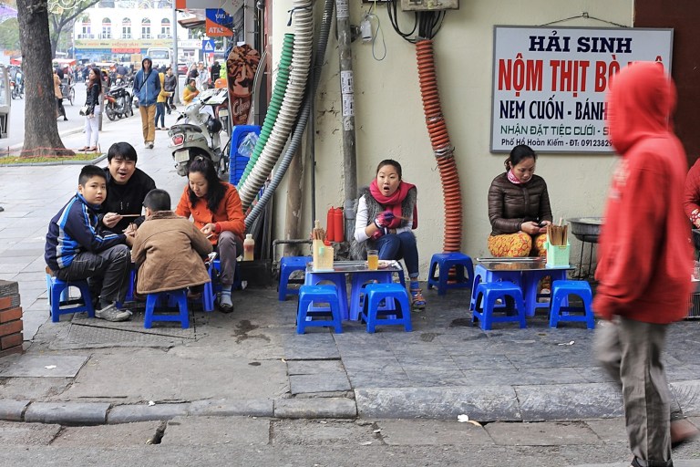 Everyone sits on little chairs - everyone!