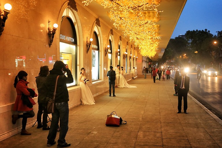And I guess it's wedding season here in Hanoi - literally several brides at every nice viewpoint for photos - odd.
