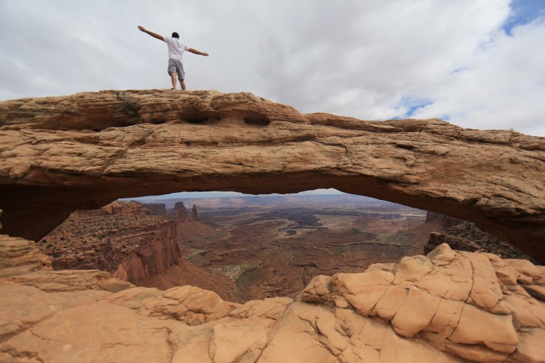 Wouldn't catch me up there! At Canyonland NP.