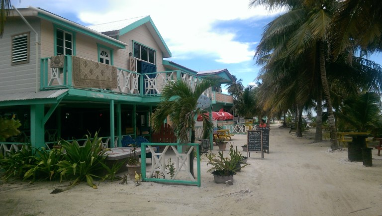 Busy street in Caye Caulker ;)
