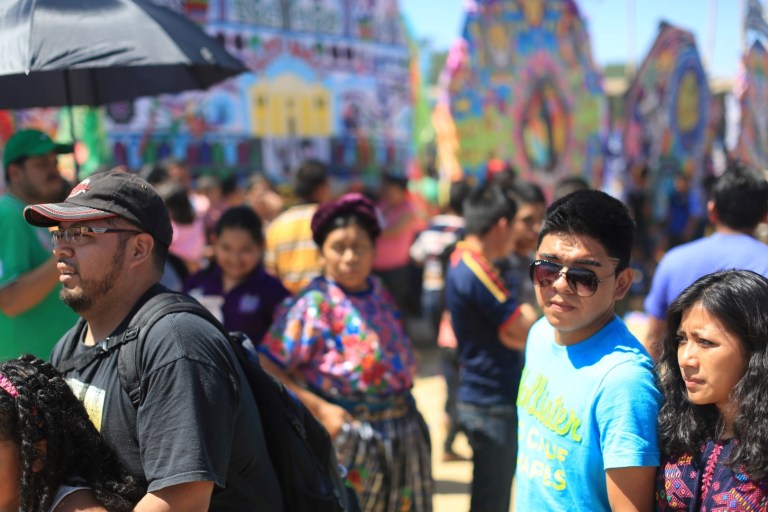 The inspection of the kites starts first thing in the morning.