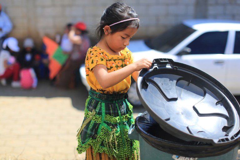 Even though she is working at her family food stall it seemed ok.